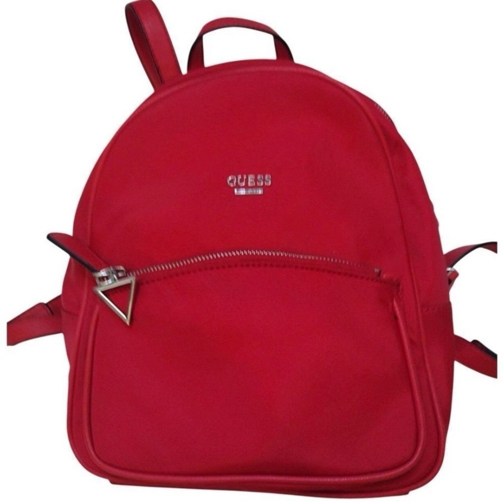 GUESS Bold Red women’s nylon Bag-pack Dual zipper Aproxímate 12x10